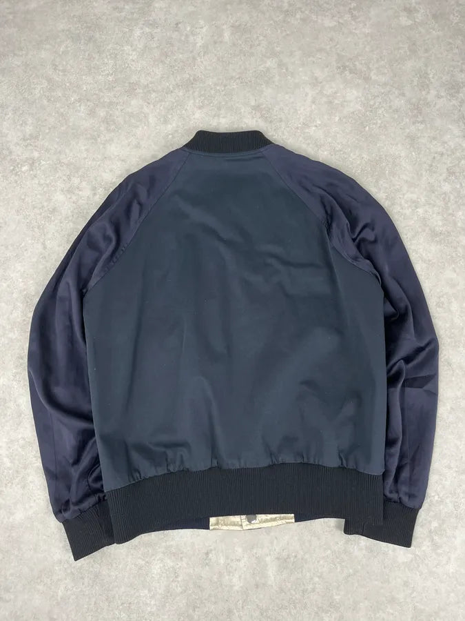 Dries Van Noten Beige & Navy Reversible Bomber Jacket CnnDute 3