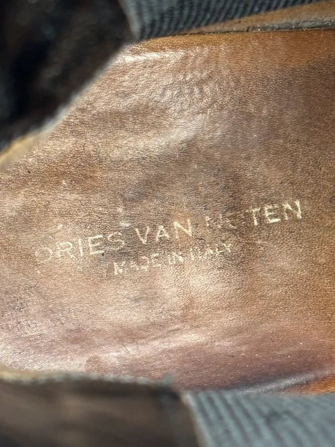 Dries Van Noten Beige Calf Hair Chelsea Boots shqtspj 14