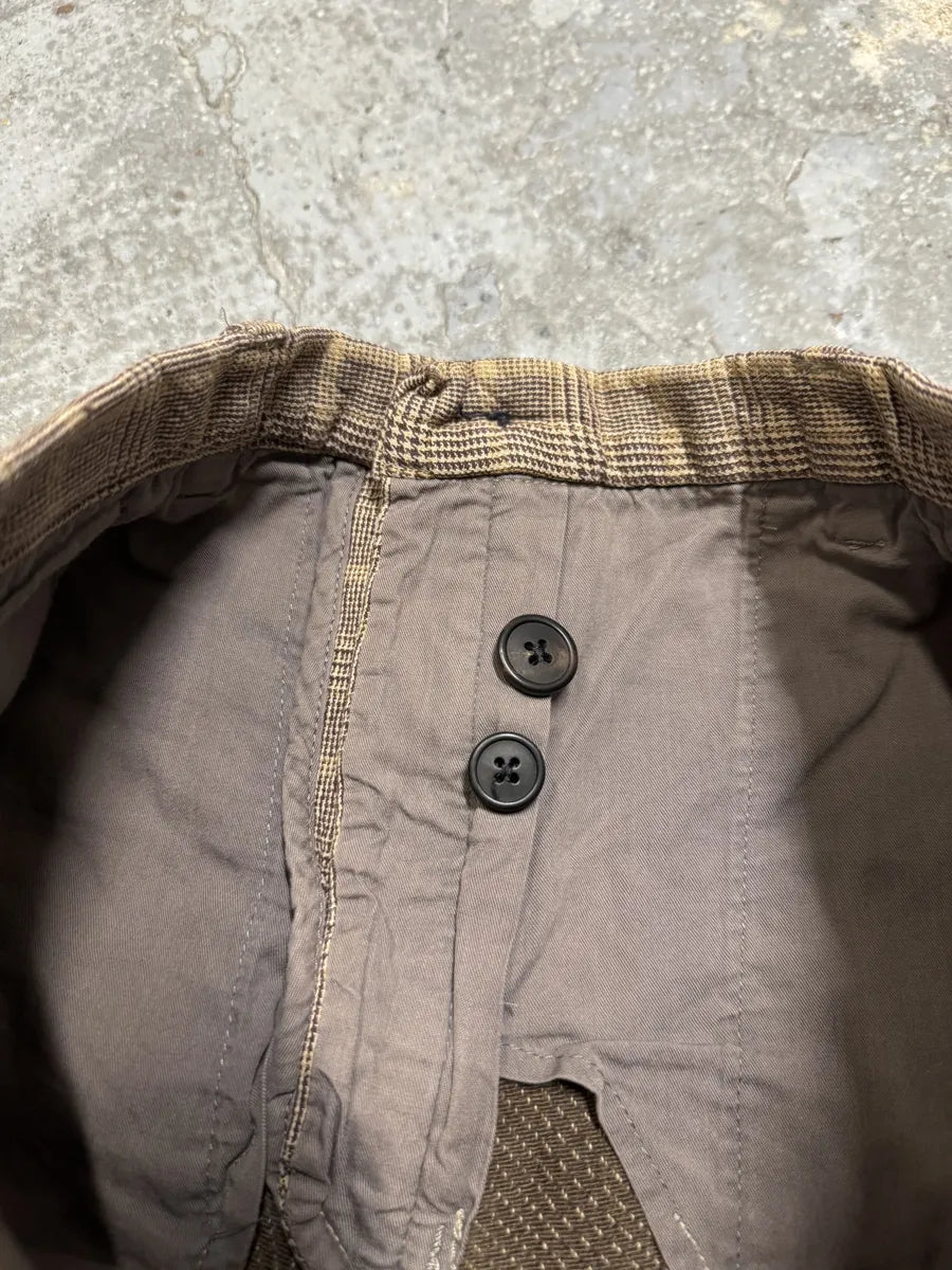 Dries Van Noten Beige Checked Pants HNGiUll 8