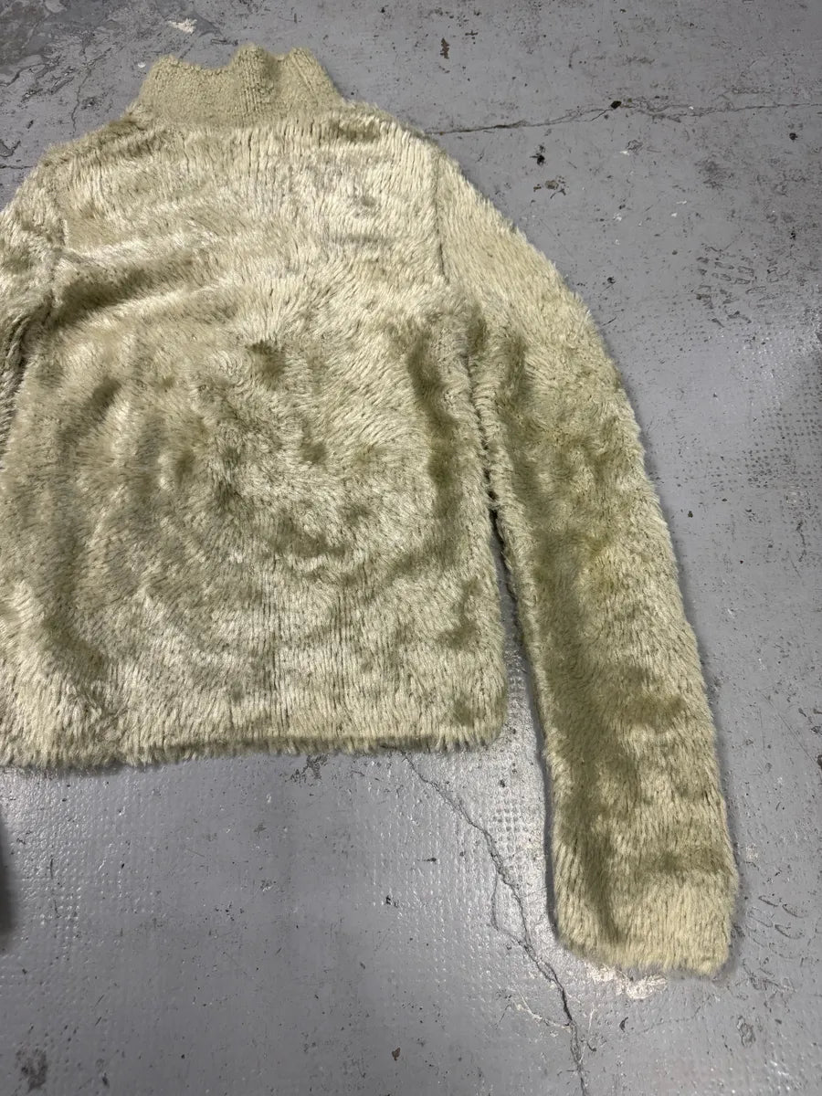 Dries Van Noten Beige Fur Effect Turtleneck Sweater LnSqtMf 4