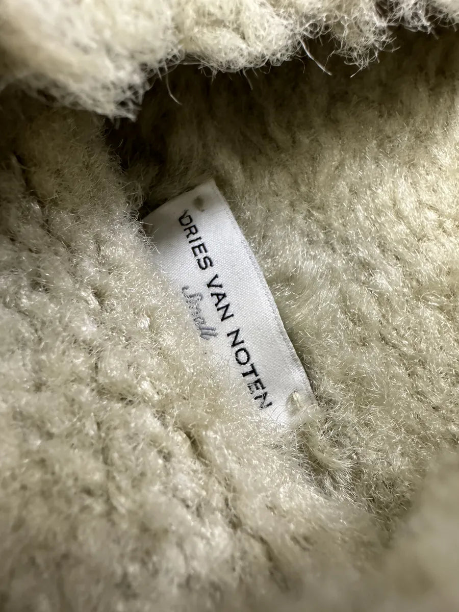 Dries Van Noten Beige Fur Effect Turtleneck Sweater LnSqtMf 5