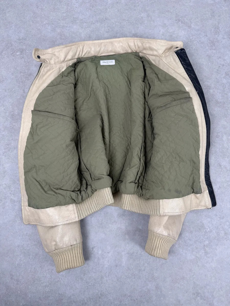 Dries Van Noten Beige Premium Leather Jacket dLqhSgf 5