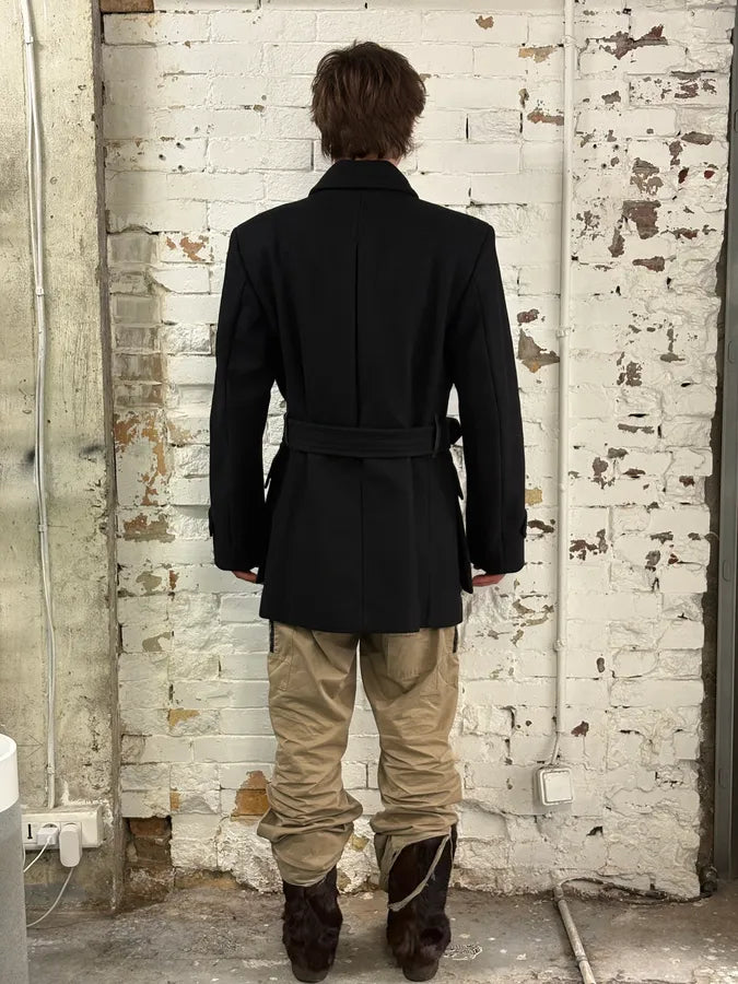 Dries Van Noten Black Classy Wool Coat LqELiTC 2