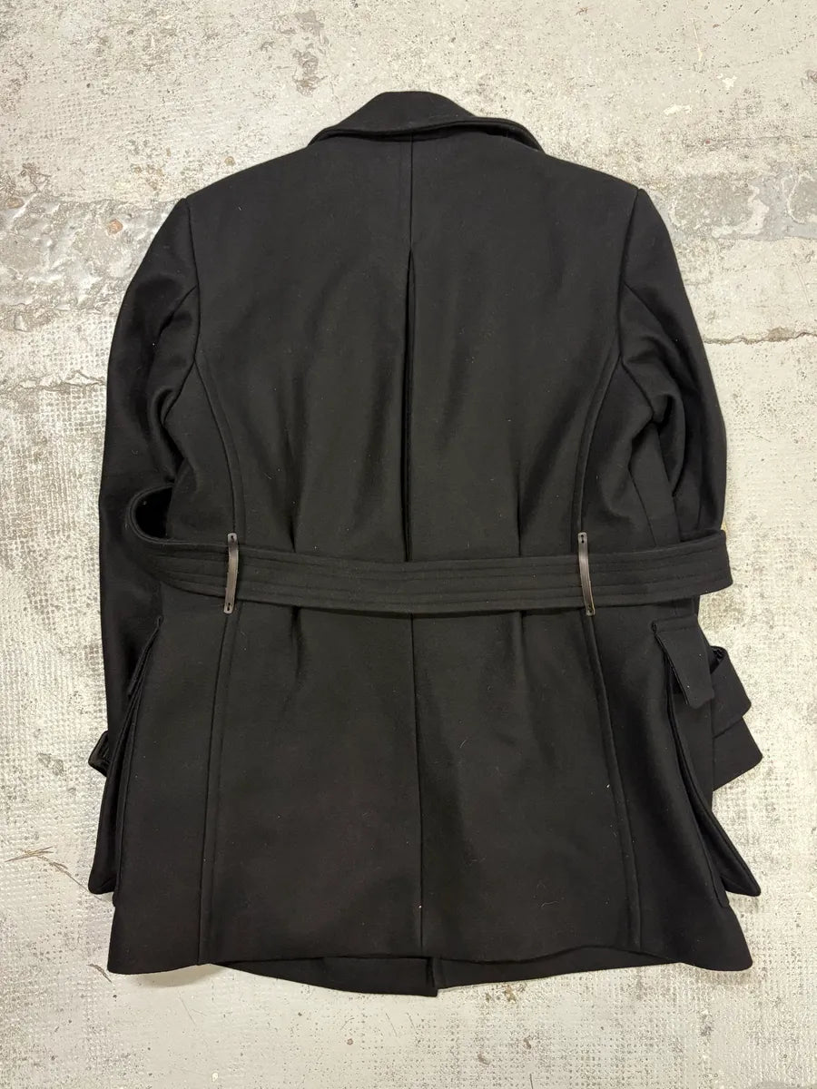 Dries Van Noten Black Classy Wool Coat LqELiTC 6