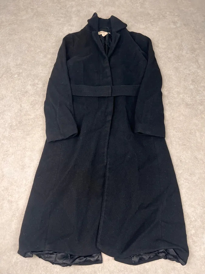 Dries Van Noten Black Classy Wool Trench Coat YxXUvLt 2