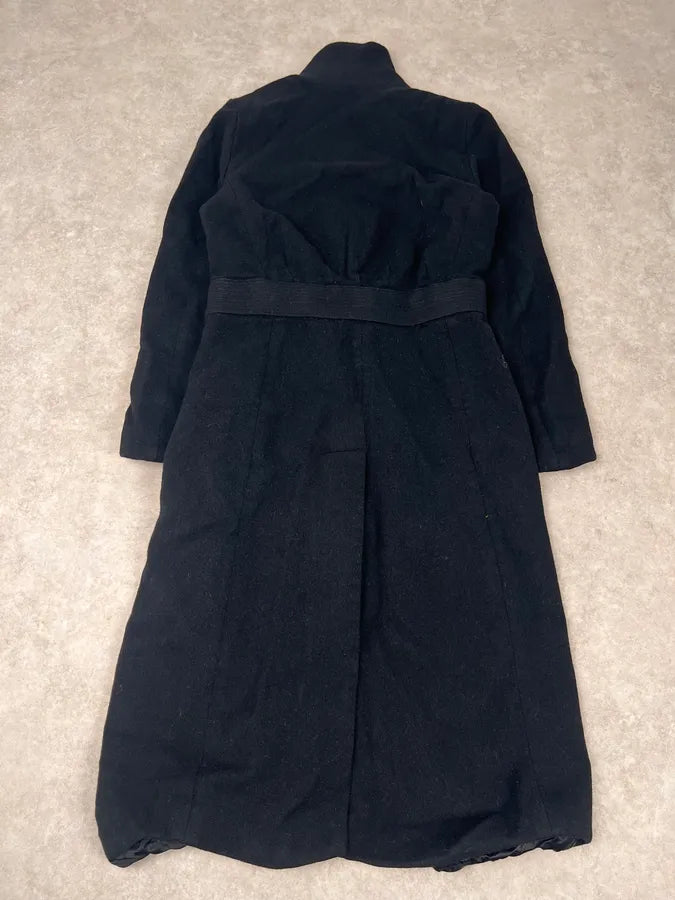 Dries Van Noten Black Classy Wool Trench Coat YxXUvLt 3
