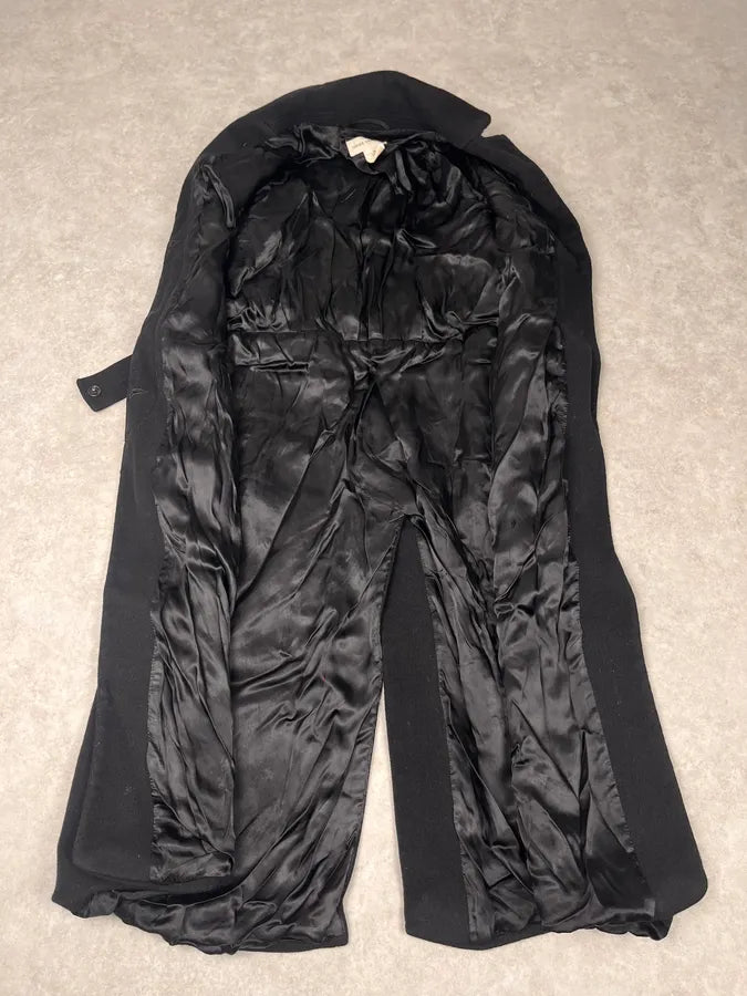 Dries Van Noten Black Classy Wool Trench Coat YxXUvLt 4