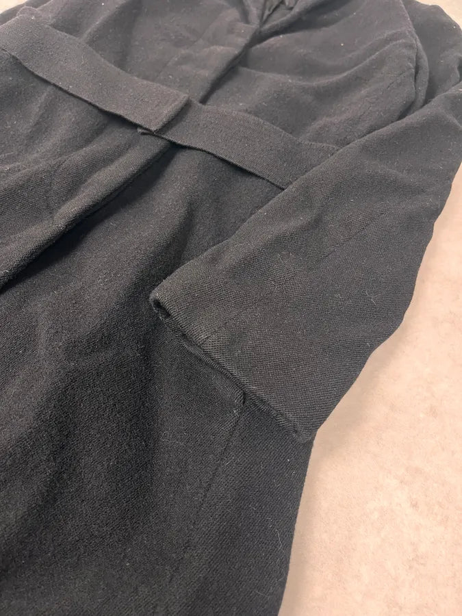 Dries Van Noten Black Classy Wool Trench Coat YxXUvLt 6