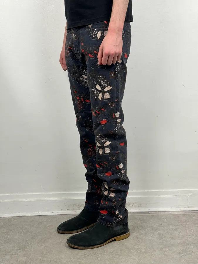 Dries Van Noten Navy Contemporary Pants pQhbWUH 3