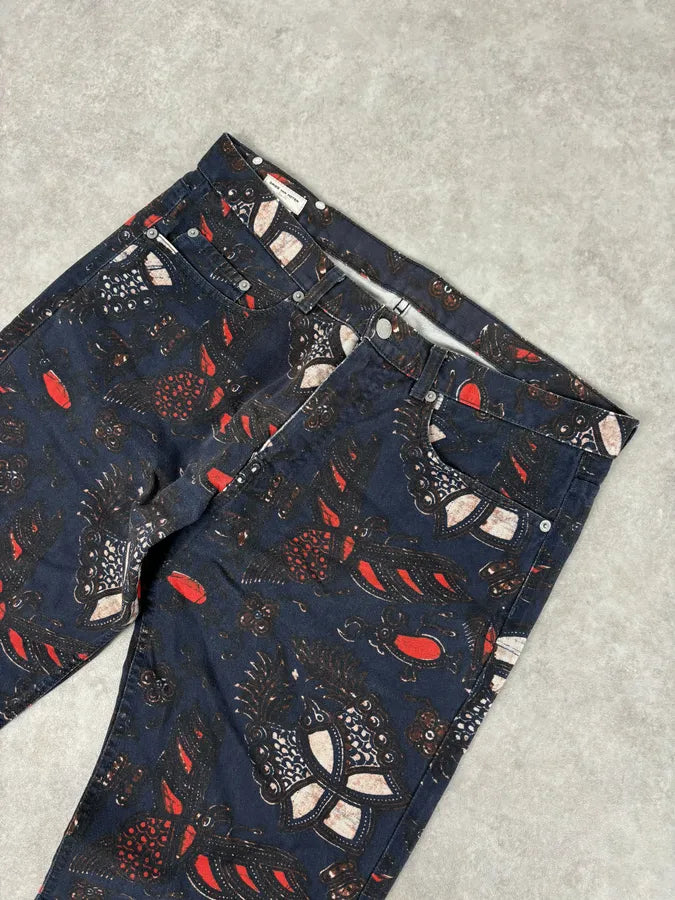 Dries Van Noten Navy Contemporary Pants pQhbWUH 4