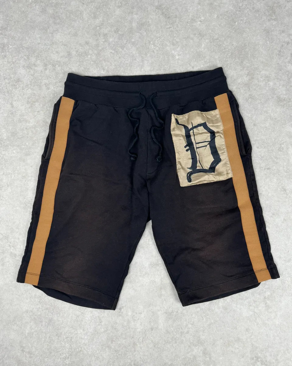 Dries Van Noten Black Propaganda Stripe Shorts QIbMKAi 0