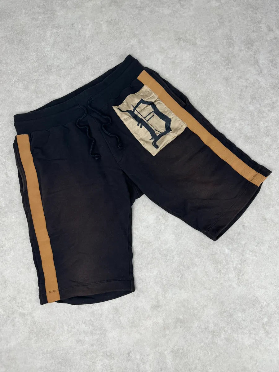 Dries Van Noten Black Propaganda Stripe Shorts QIbMKAi 5