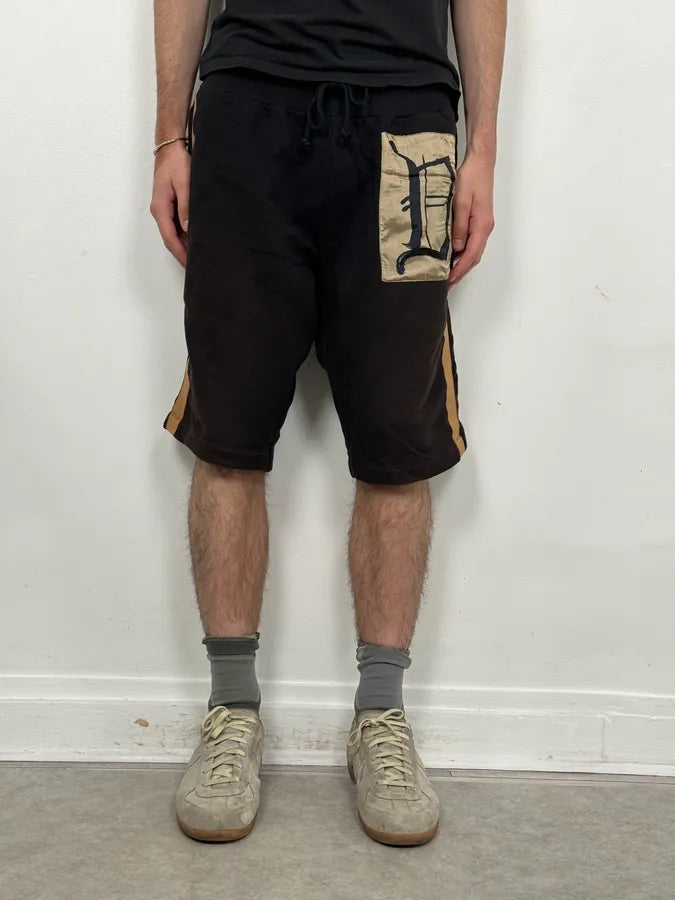 Dries Van Noten Black Propaganda Stripe Shorts QIbMKAi 1