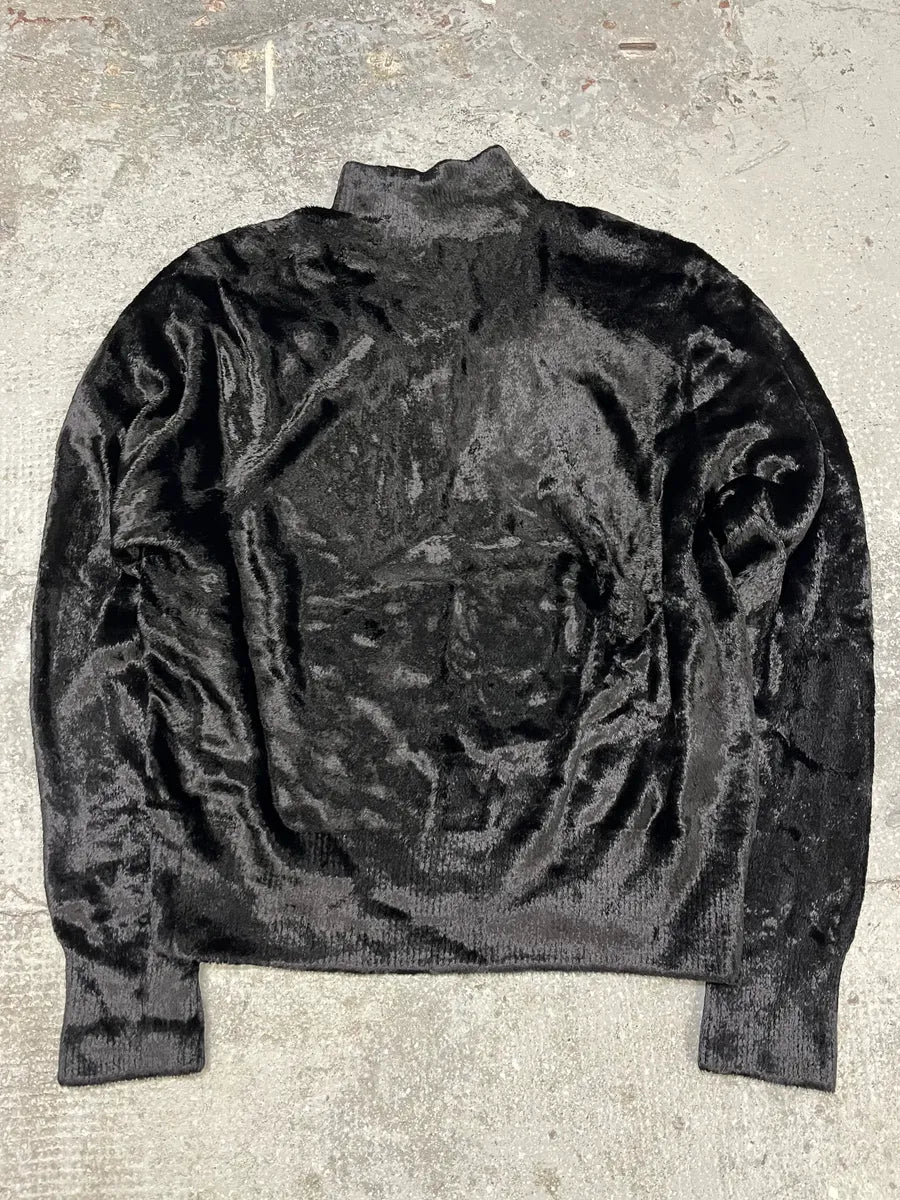 Dries Van Noten Black Fur Turtleneck Sweater (XS/S) 5