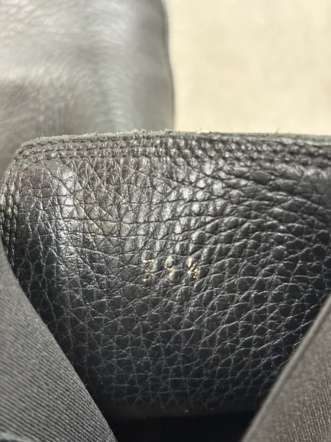 Dries Van Noten Black Vibram Leather Heavy High Chelsea Boots OXLFAAD 8