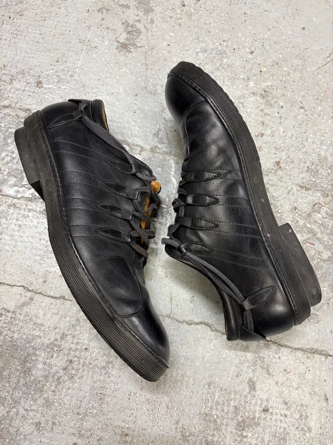 Dries Van Noten Black Leather Sneakers rWzXhcy 5
