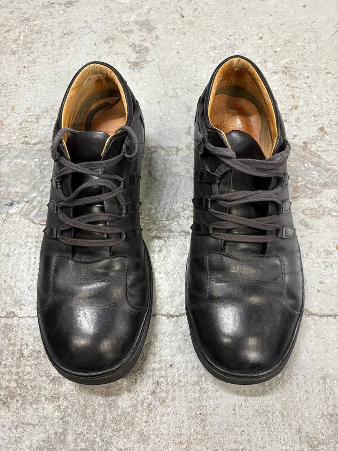 Dries Van Noten Black Leather Sneakers rWzXhcy 1