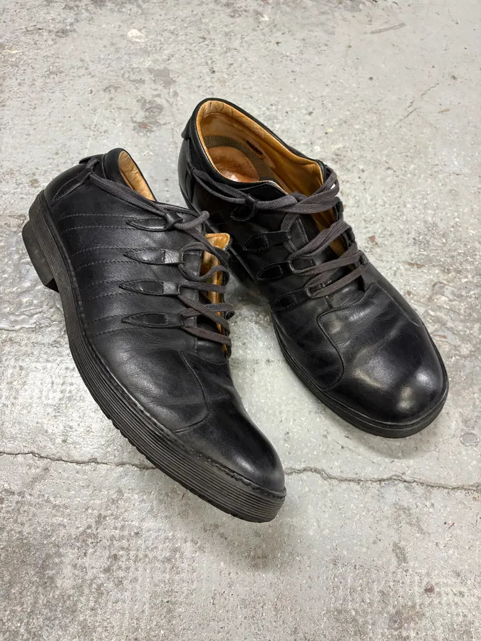 Dries Van Noten Black Leather Sneakers rWzXhcy 4