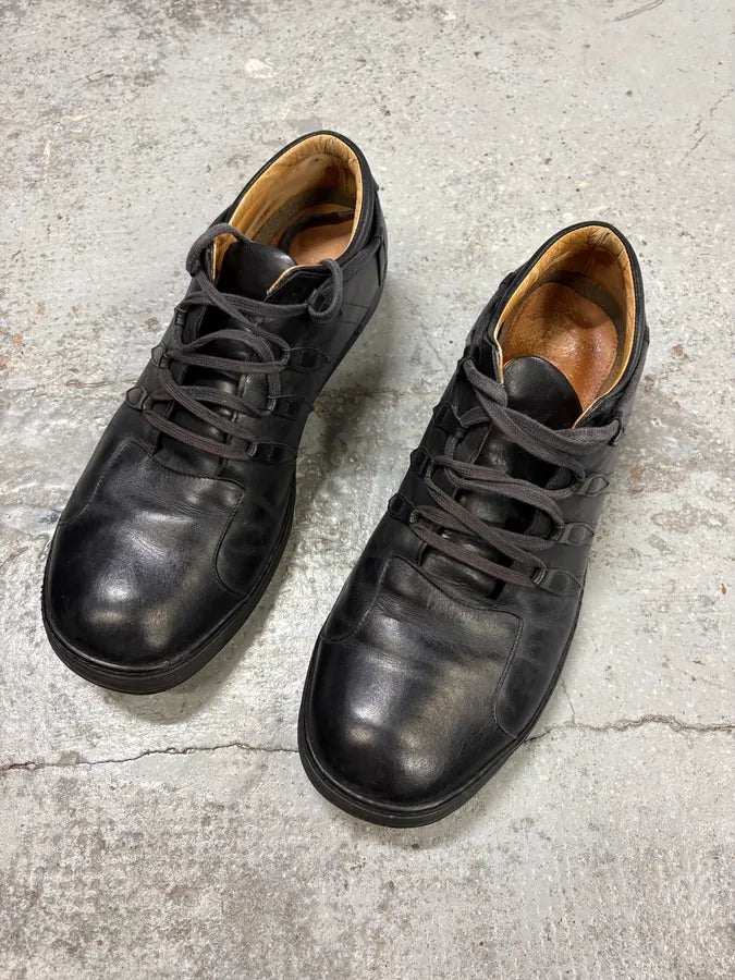Dries Van Noten Black Leather Sneakers rWzXhcy 2