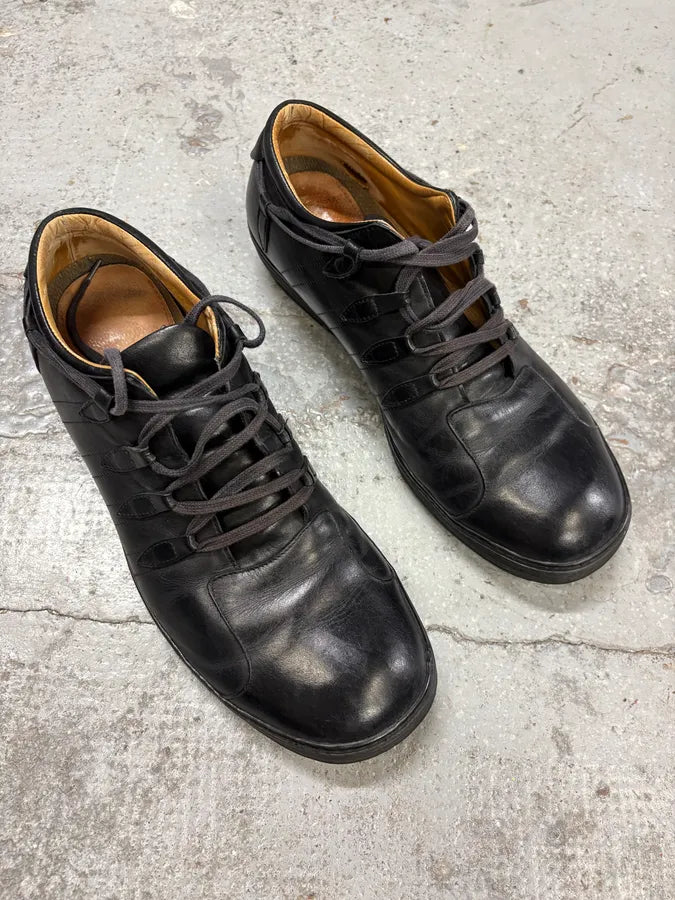 Dries Van Noten Black Leather Sneakers rWzXhcy 3