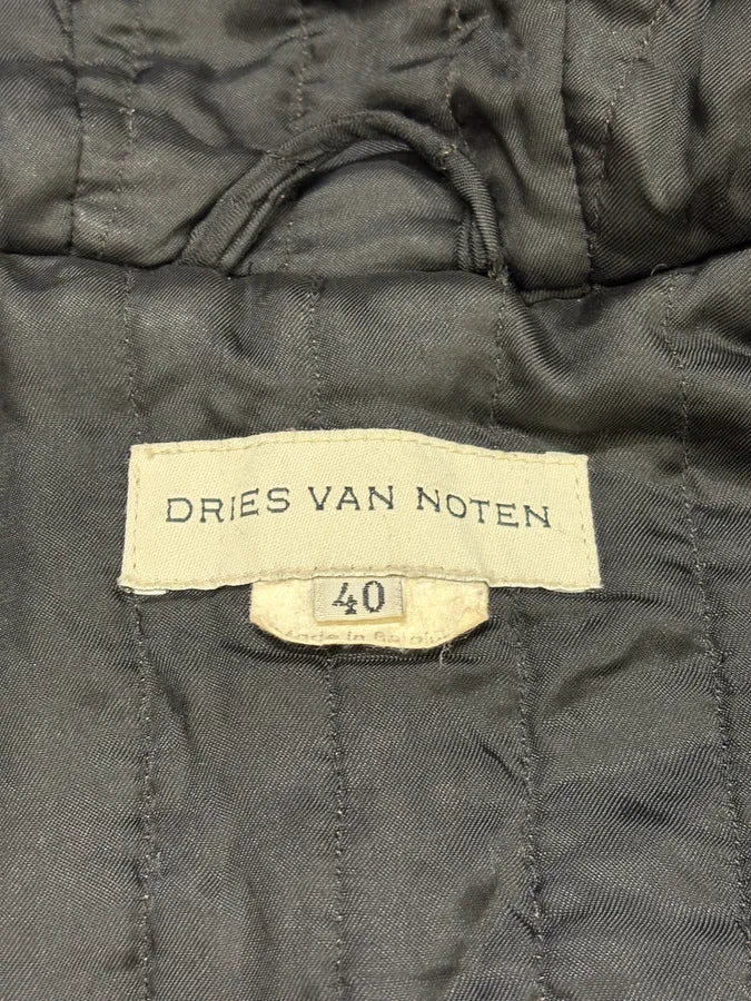 Dries Van Noten Black Quilted Hooded Jacket DpsYlkh 7