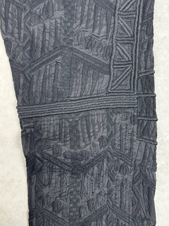 Dries Van Noten Black Relief Abstract Pants ltAZoYy 8