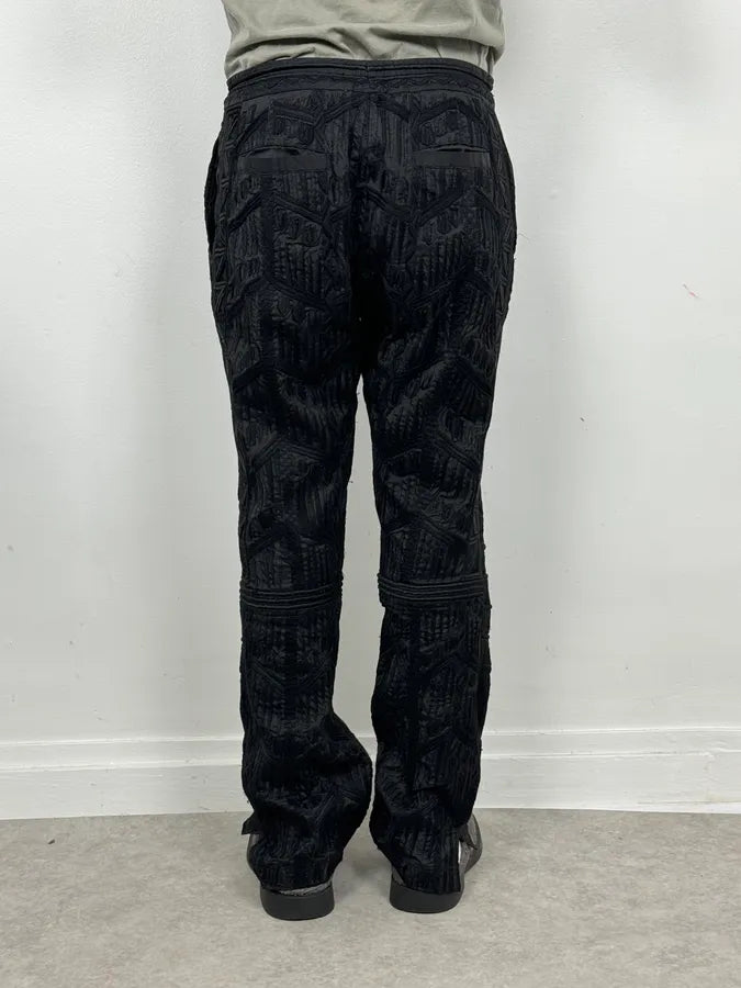 Dries Van Noten Black Relief Abstract Pants ltAZoYy 3