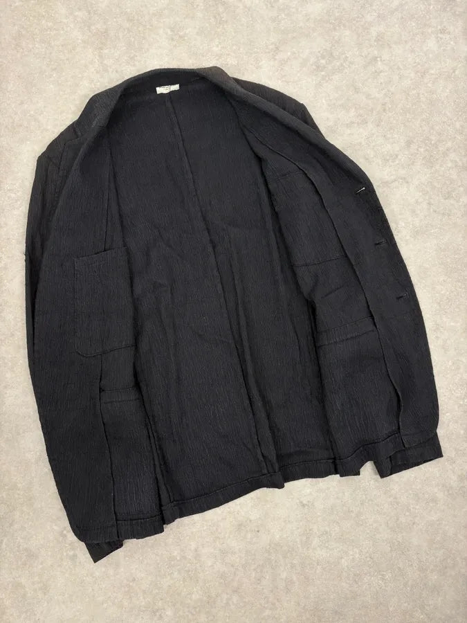 Dries Van Noten Black Relief Blazer Jacket kkVfWdT 6