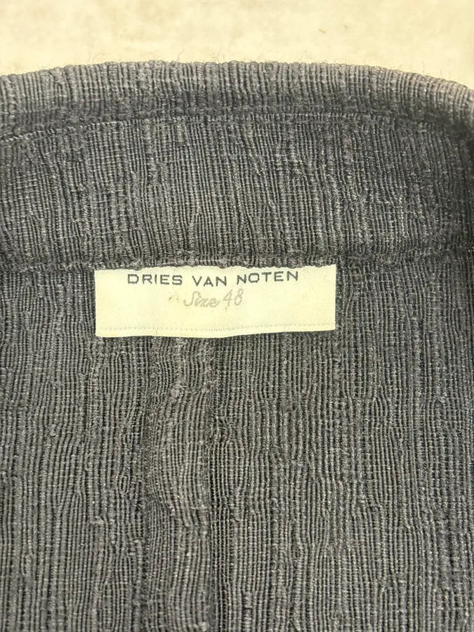 Dries Van Noten Black Relief Blazer Jacket kkVfWdT 9