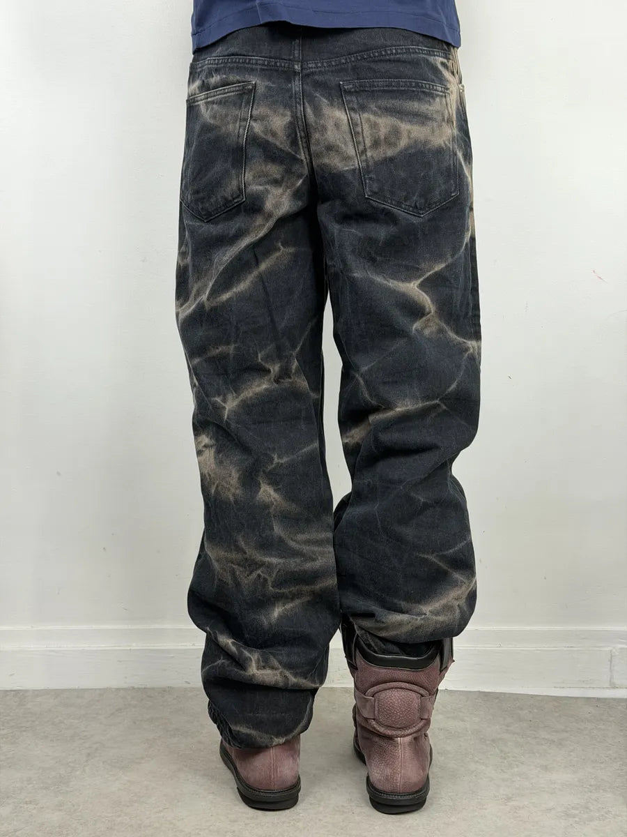 Dries Van Noten Black Tye Dye Effect Denim Jeans MgIRYlA 3