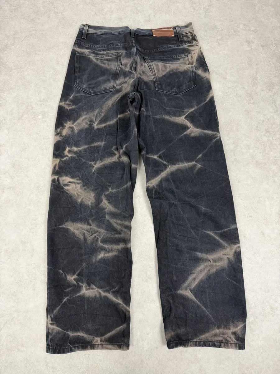 Dries Van Noten Black Tye Dye Effect Denim Jeans MgIRYlA 4