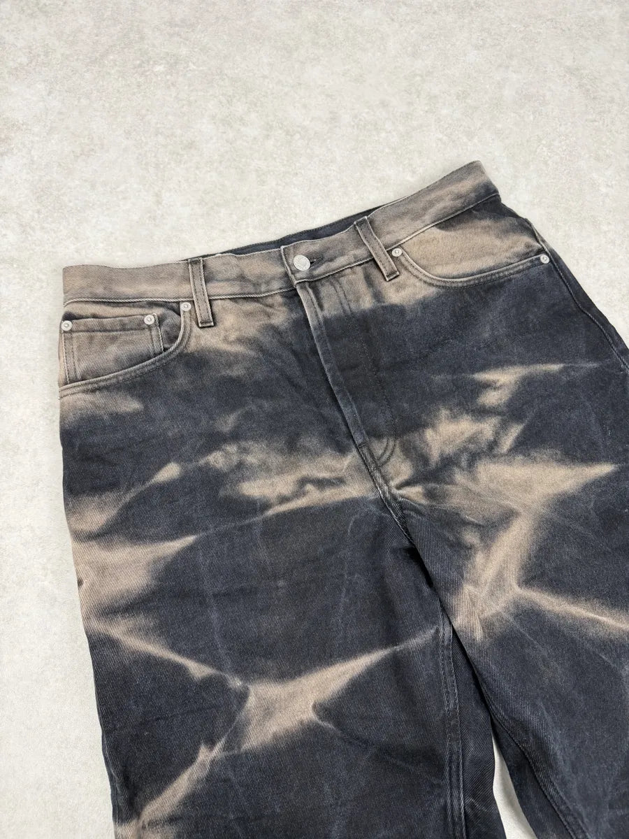 Dries Van Noten Black Tye Dye Effect Denim Jeans MgIRYlA 5