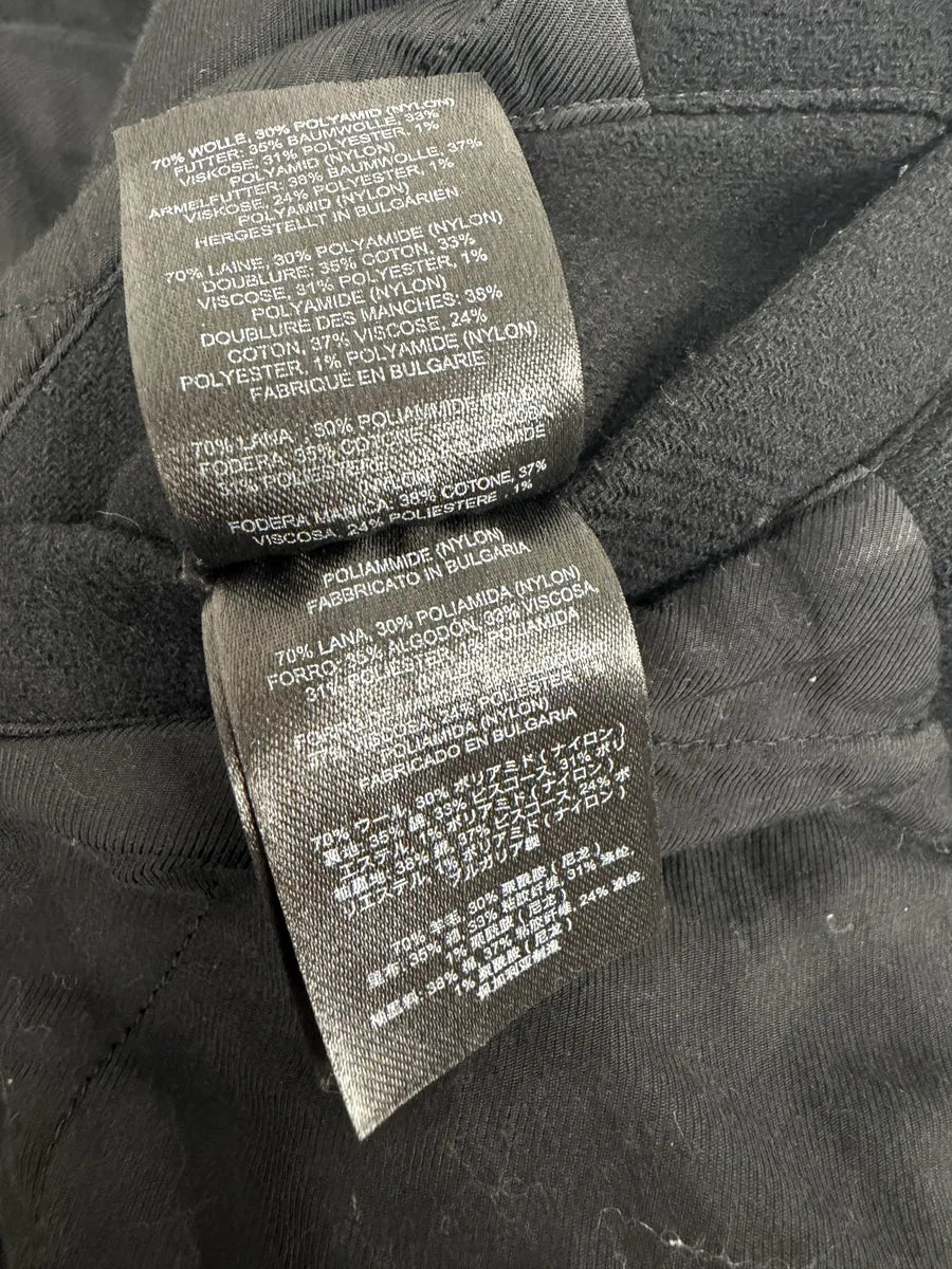 Dries Van Noten Black Wool Backzip Bomber Jacket zvSbfPF 11