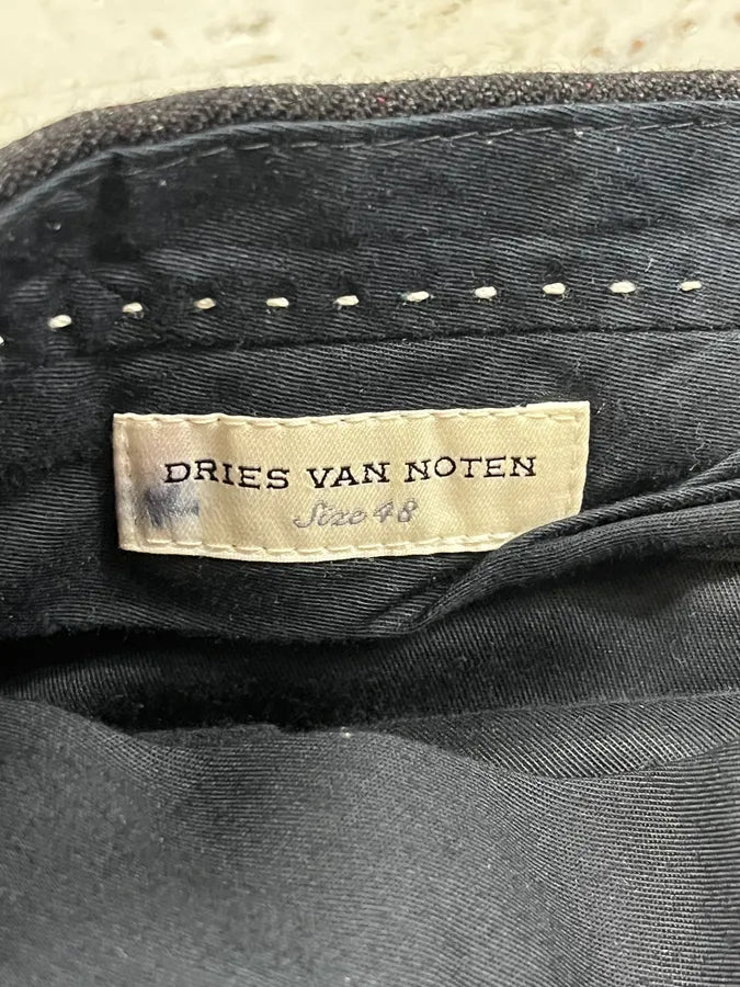 Dries Van Noten Black Wool Distressed Shorts KbRvckE 7