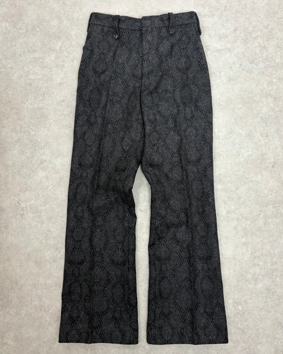 Dries Van Noten Black Wool Leopard Pants agDsGOC 0