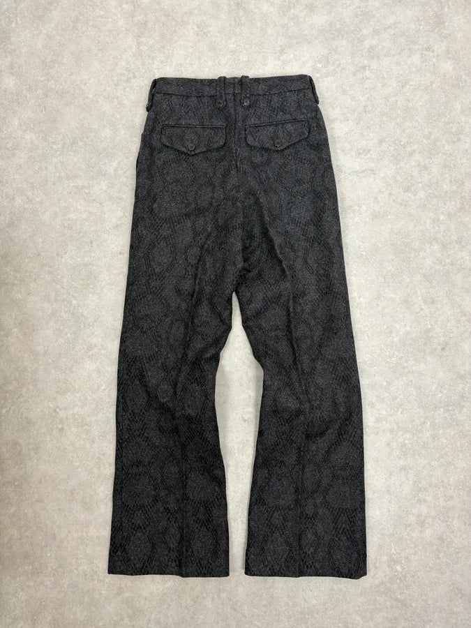 Dries Van Noten Black Wool Leopard Pants agDsGOC 4