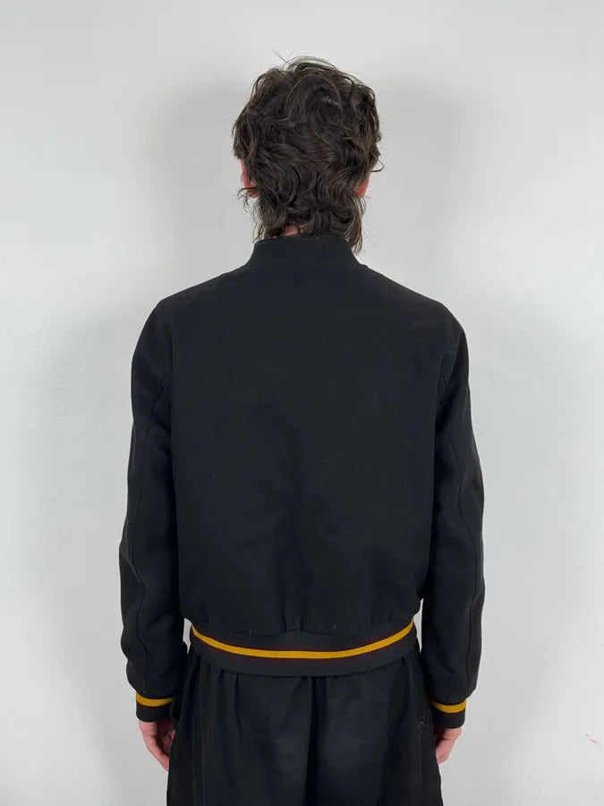 Dries Van Noten Black Reversible Tactical Bomber Jacket PXfRCRa 4