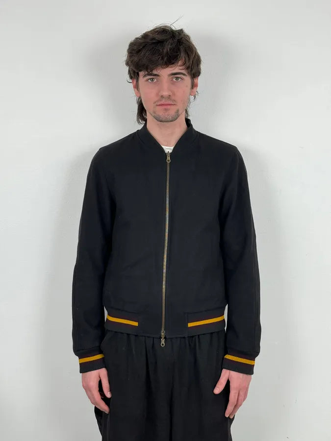 Dries Van Noten Black Reversible Tactical Bomber Jacket PXfRCRa 3