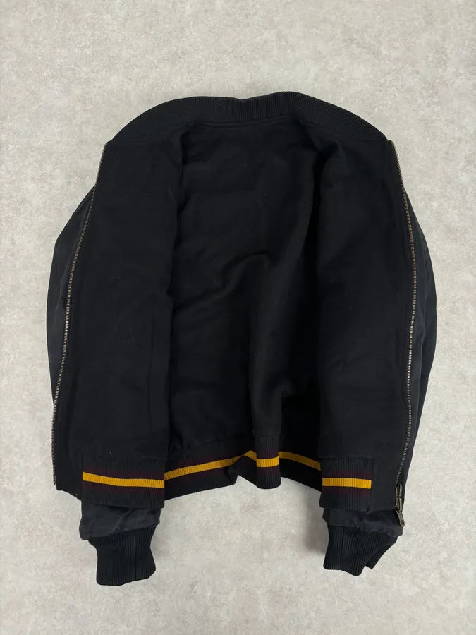 Dries Van Noten Black Reversible Tactical Bomber Jacket PXfRCRa 12