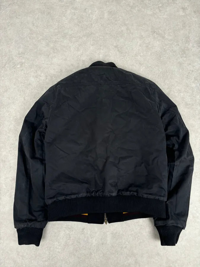 Dries Van Noten Black Reversible Tactical Bomber Jacket PXfRCRa 10