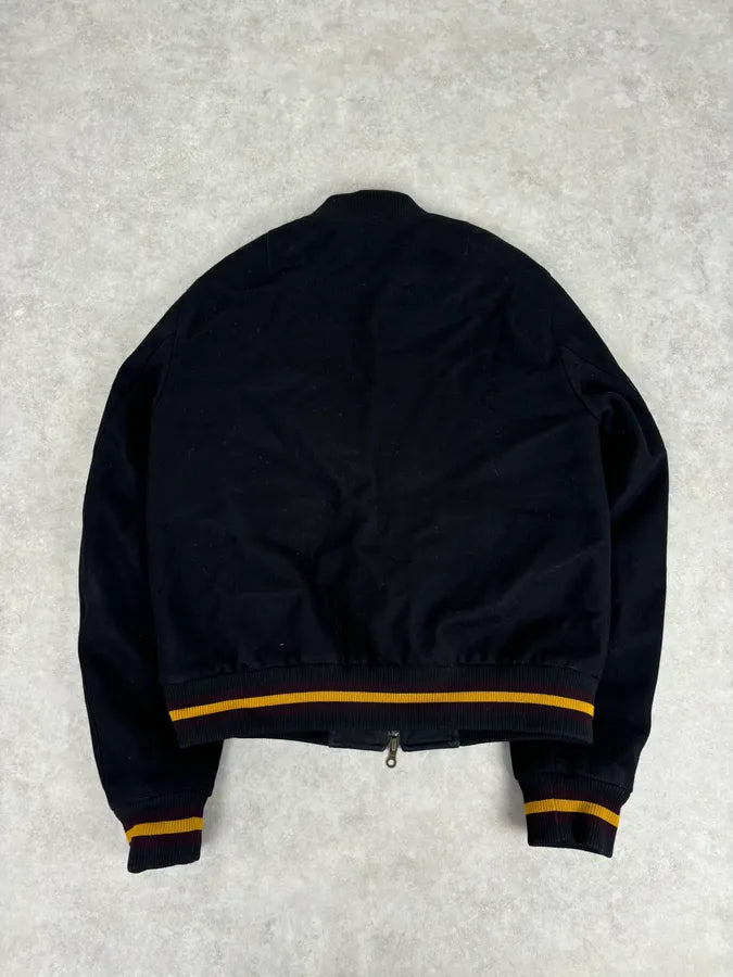 Dries Van Noten Black Reversible Tactical Bomber Jacket PXfRCRa 8