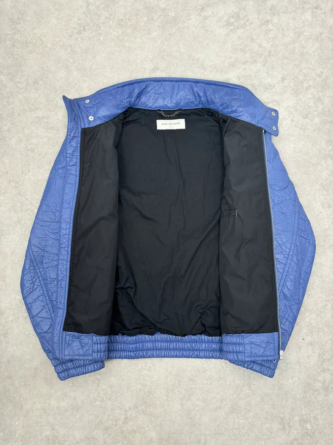 Dries Van Noten Blue Abstract Modern Jacket bwwcsBl 7