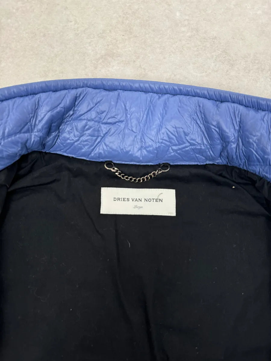 Dries Van Noten Blue Abstract Modern Jacket bwwcsBl 8