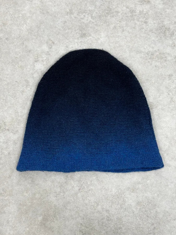 Dries Van Noten Blue Gradient Wool Beanie RVEzchE 0
