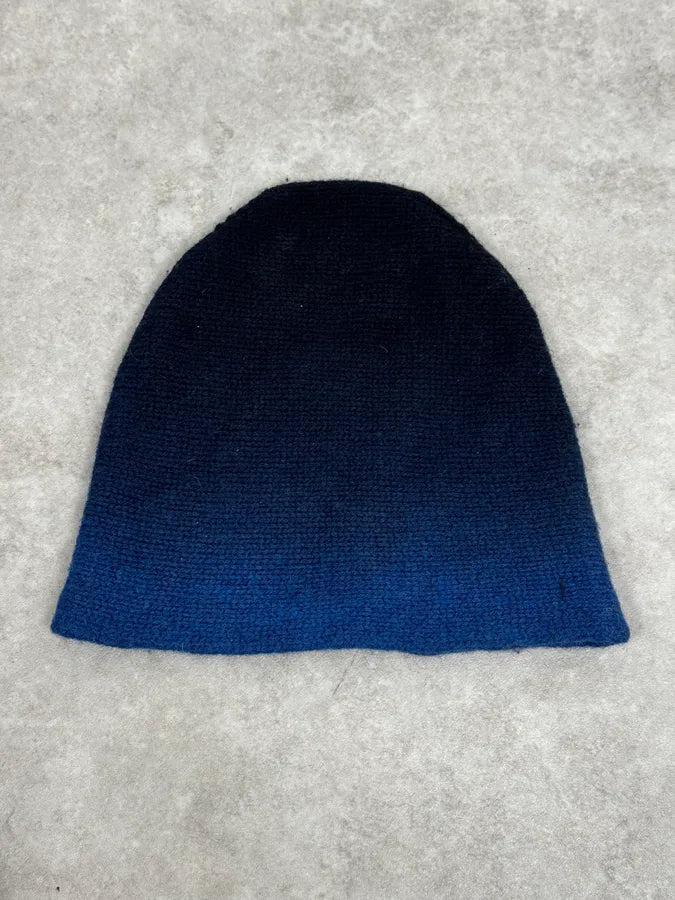 Dries Van Noten Blue Gradient Wool Beanie RVEzchE 3
