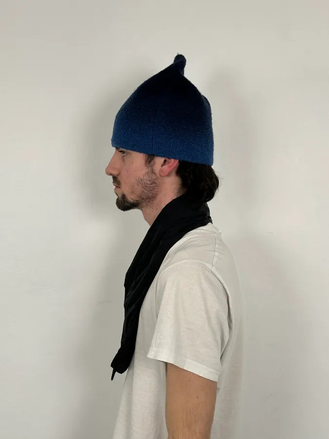 Dries Van Noten Blue Gradient Wool Beanie RVEzchE 2