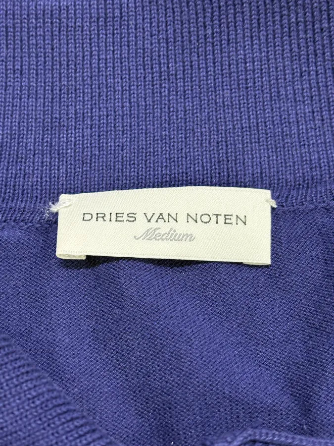 Dries Van Noten Blue Minimalist Cardigan PYiqjZJ 6