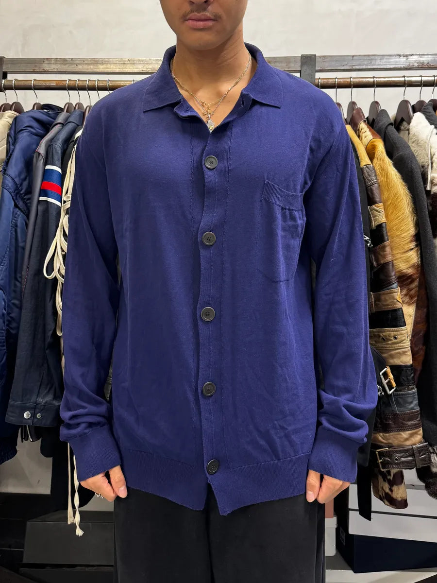 Dries Van Noten Blue Minimalist Cardigan PYiqjZJ 1