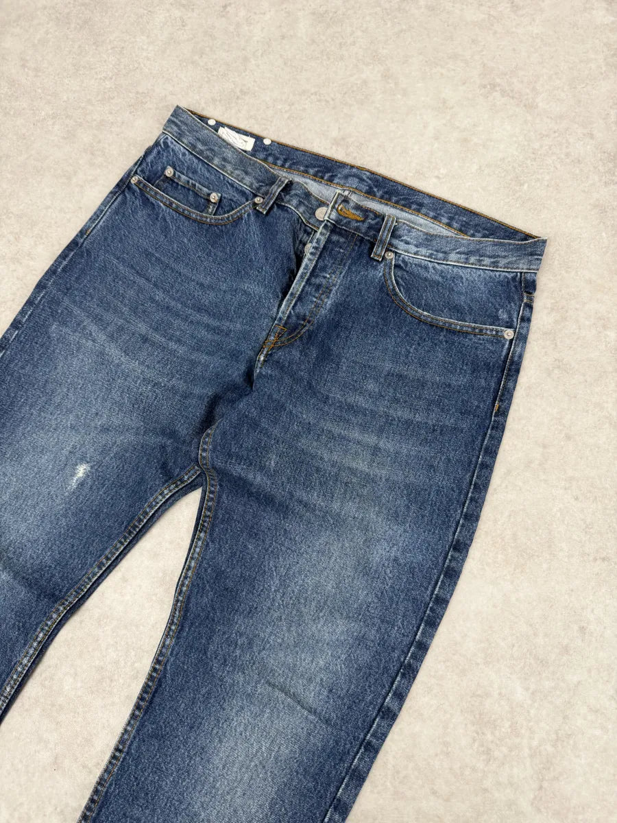 Dries Van Noten Blue Minimalist Denim Jeans qRuIKpd 2