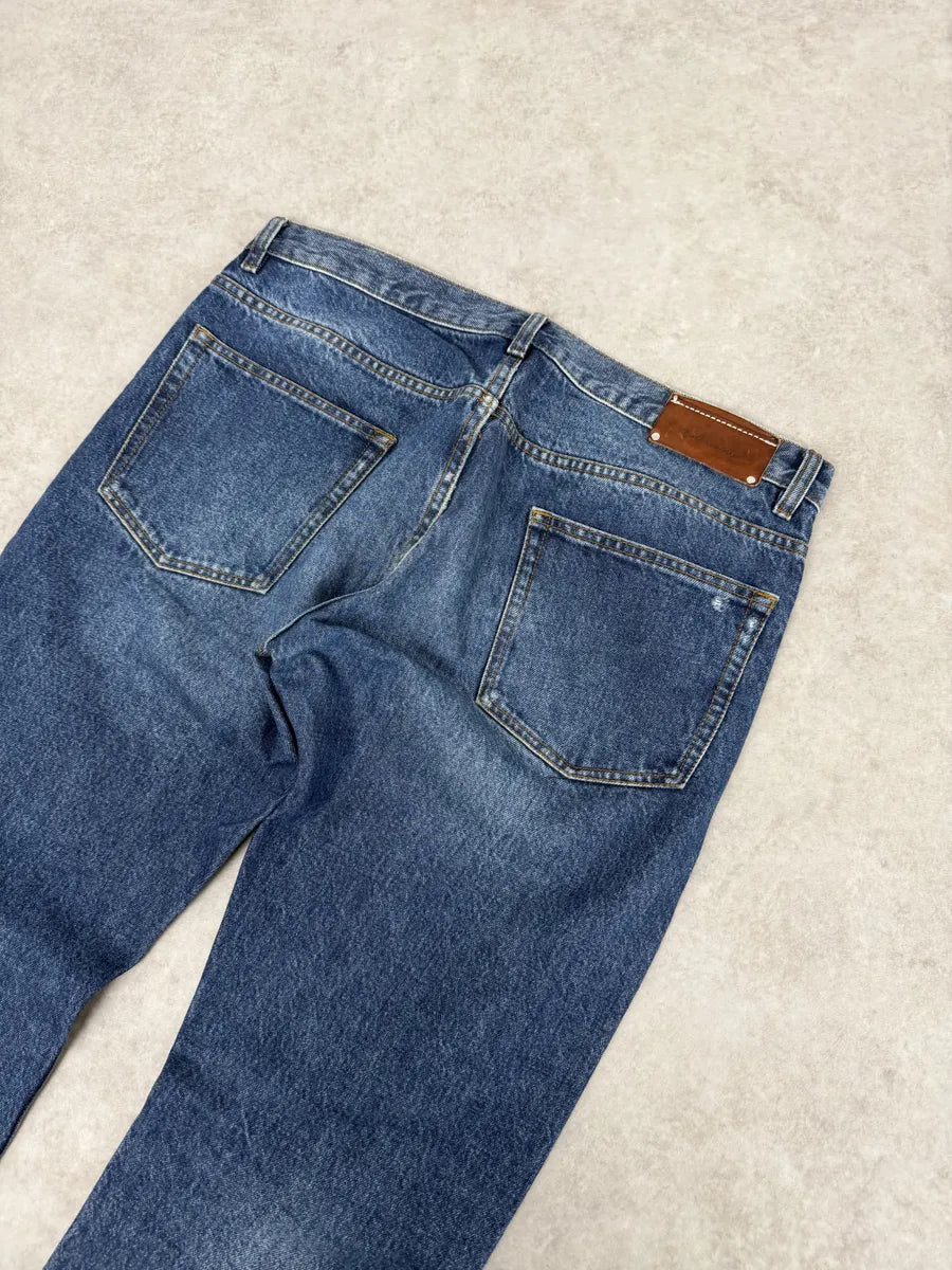 Dries Van Noten Blue Minimalist Denim Jeans qRuIKpd 3